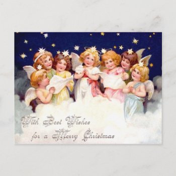 Choir Of Angels Postcard by vintagechest at Zazzle