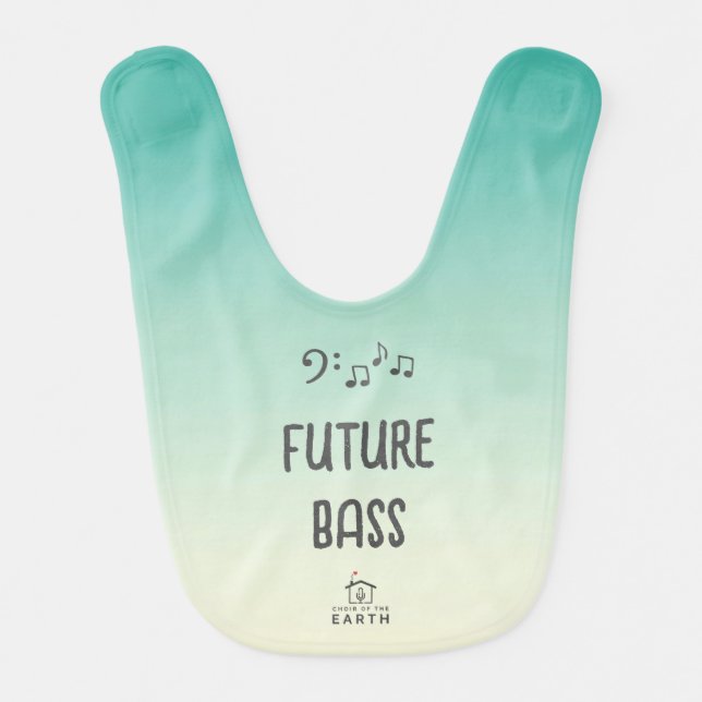 Choir of the Earth Future Bass baby Bib (Front)