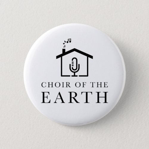 Choir of the Earth logo badge _ white Button