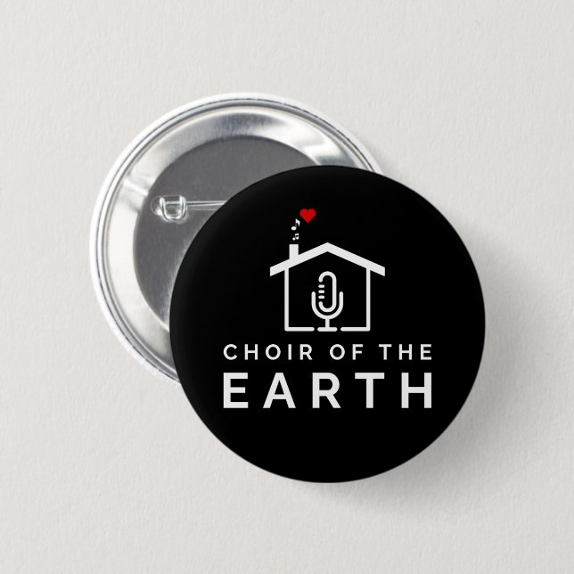 Choir of the Earth logo - black -  Button (Front & Back)