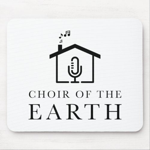 Choir of the Earth mouse mat _ white