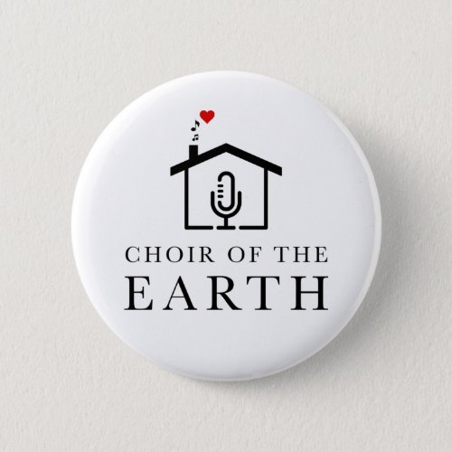 Choir of the Earth new logo badge _ white Button