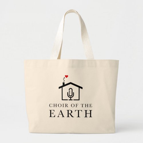 Choir of the Earth new logo large tote bag