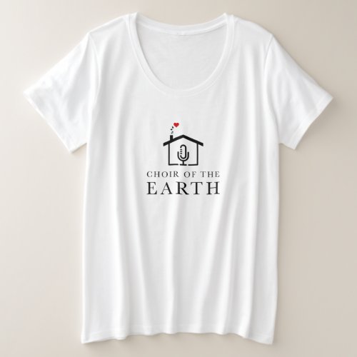 Choir of the Earth new logo womens plus size tee