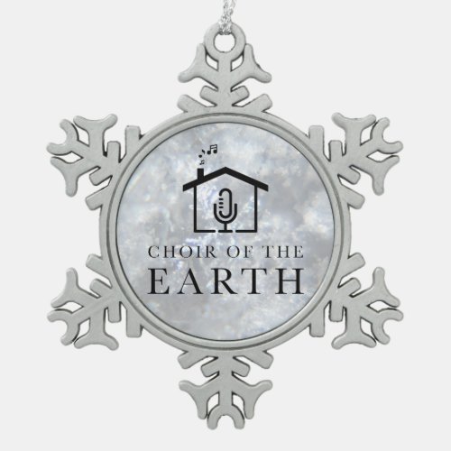 Choir of the Earth pewter Christmas tree ornament