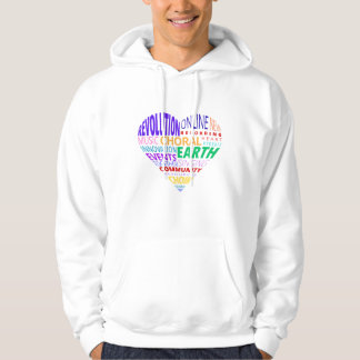 Choir of the Earth Word Cloud Colour Hoodie
