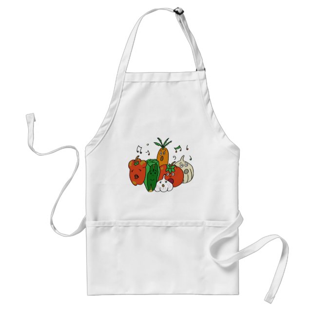 Choir of vegetables adult apron (Front)