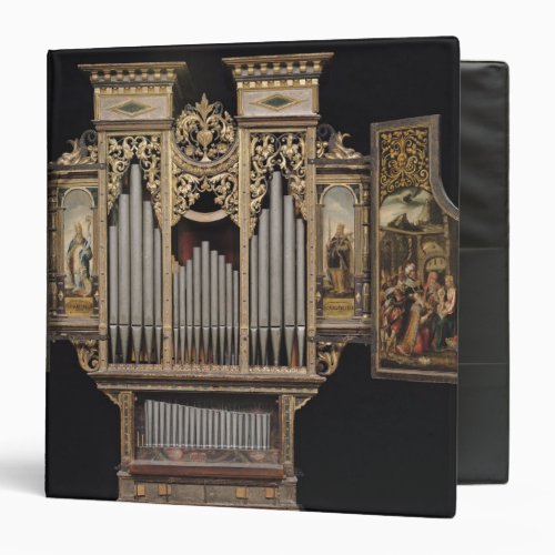 Choir organ with open panels binder
