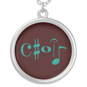 choir silver plated necklace