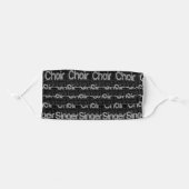 Choir Singer Extraordinaire Adult Cloth Face Mask (Front, Folded)