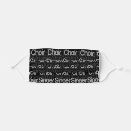 Choir Singer Extraordinaire Adult Cloth Face Mask (Front, Folded)