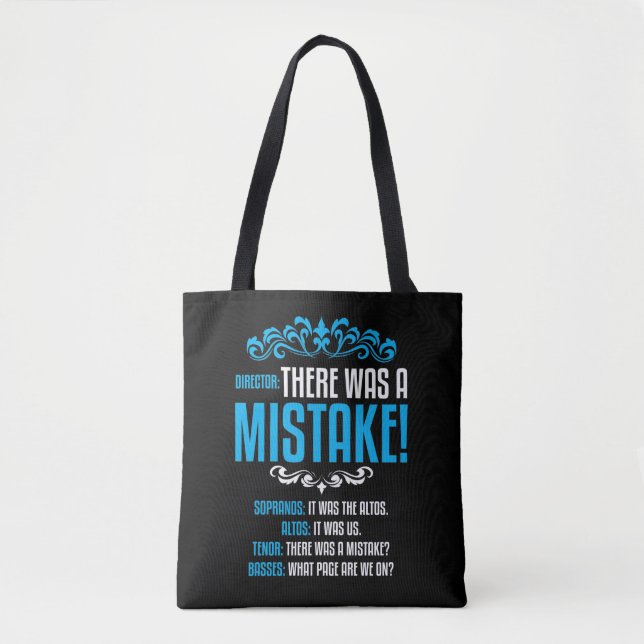 Choir Singer Musical Music Director Soprano Alto T Tote Bag (Front)