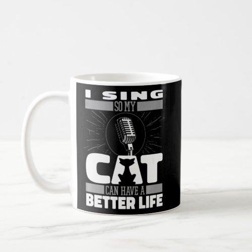 Choirmaster Cat Singing  Singer Choir Director  Coffee Mug