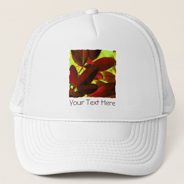 Choisya Autumn 2 'Your Text' trucker hat (Front)