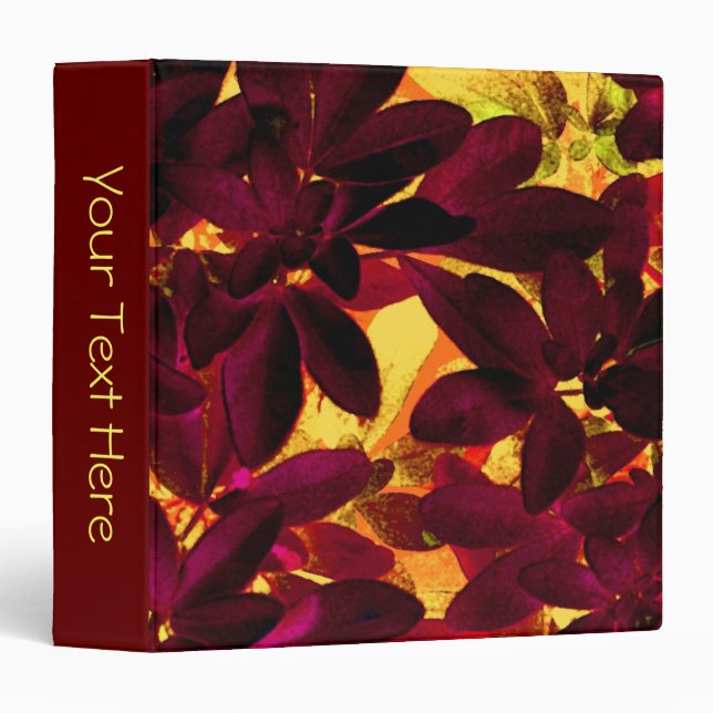 Choisya Autumn 'Your Text' binder (Front/Spine)