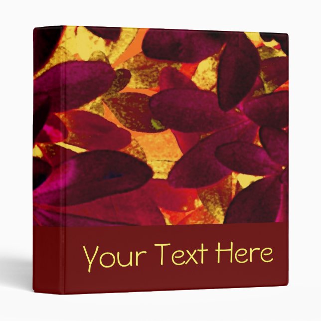 Choisya Autumn 'Your Text Here' binder (Front/Spine)