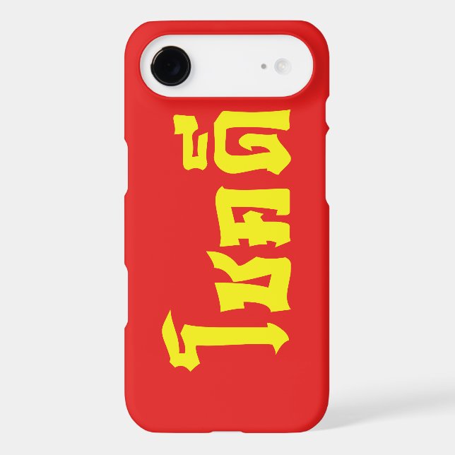 Chok Dee ~ Good Luck in Thai Language Script Iphone Case (Back)