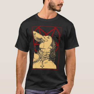 Choke me satan Unholy Nun Naughty Sexy Costume T-Shirt