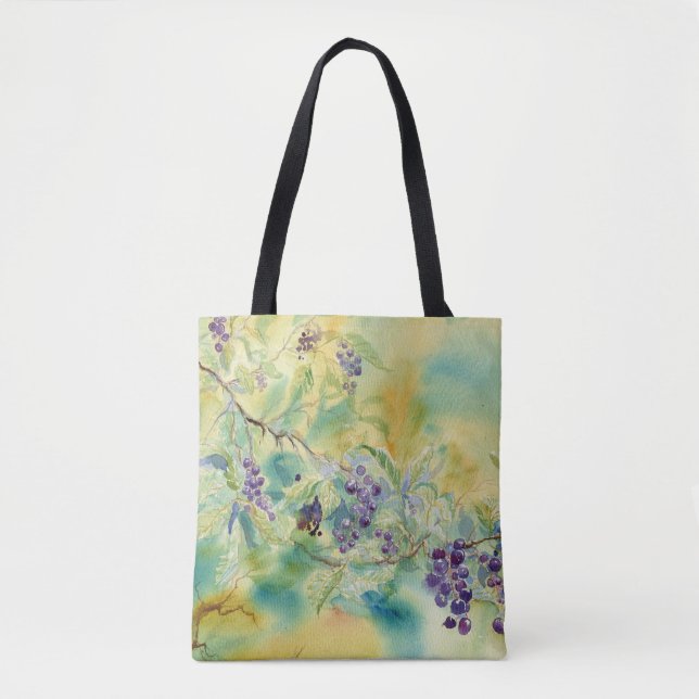 Chokecherries Shoulder Tote Bag (Front)