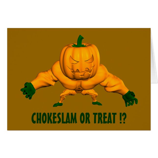 Chokeslam Or Treat? Cards (Front Horizontal)