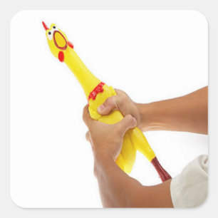 Choking The Chicken Square Sticker