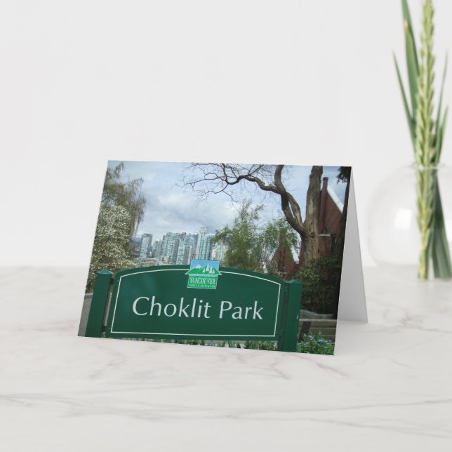 Choklit Park, Vancouver, BC  Note Card (Front)