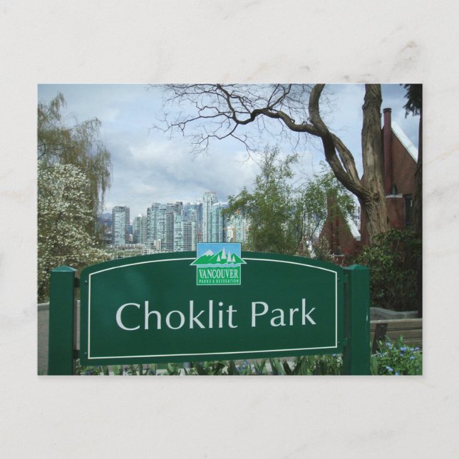 Choklit Park Vancouver, BC Postcard (Front)