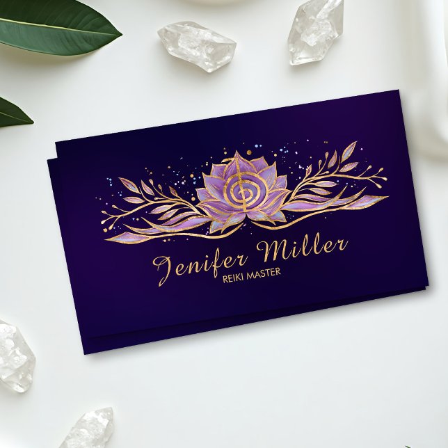 Choku Rei Lotus Gold and Gentle Pastels Business Card (Creator Uploaded)