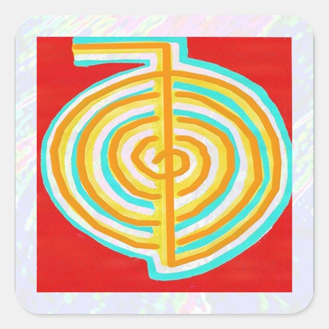 CHOKURAY ReikiHealingArt Square Sticker (Front)