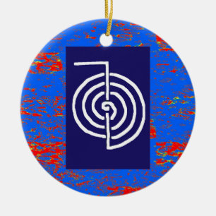CHOKUREI Reiki Basic Healing Symbol TEMPLATE gift Ceramic Ornament