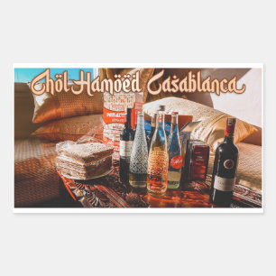 Chol Hamoed Pesach. Casablanca Morocco Rectangular Sticker