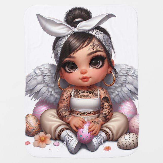 Chola baby angel blanket (Front)