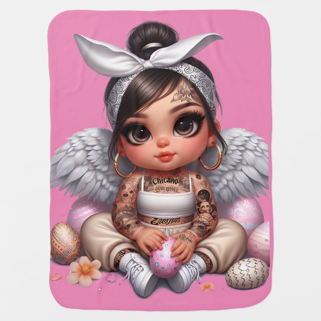 Chola baby angel blanket (Front)
