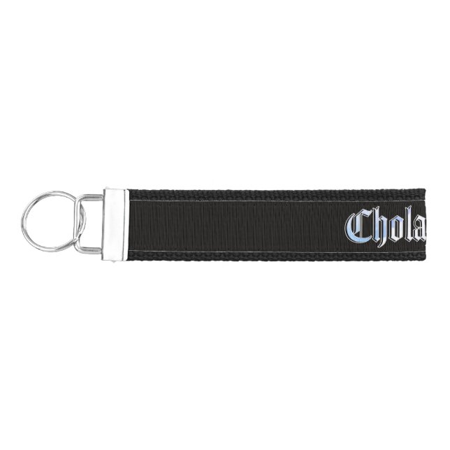 Chola Flowers | Grosgrain Wrist Keychain (Keys on Left)