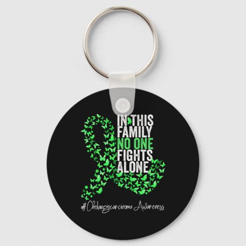 Cholangiocarcinoma Awareness Month Green Ribbon Bu Keychain