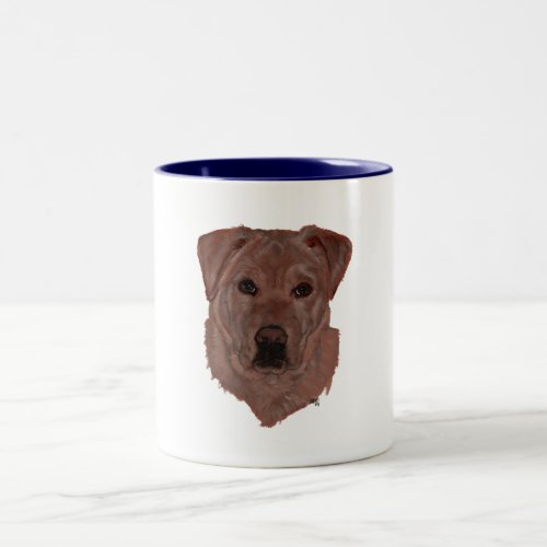 Cholcolate Brown Labrador Retriever Two_Tone Coffee Mug