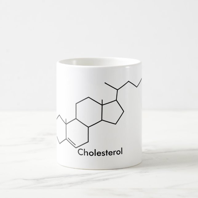 Cholesterol Structure  Mug carbon backbone view (Center)