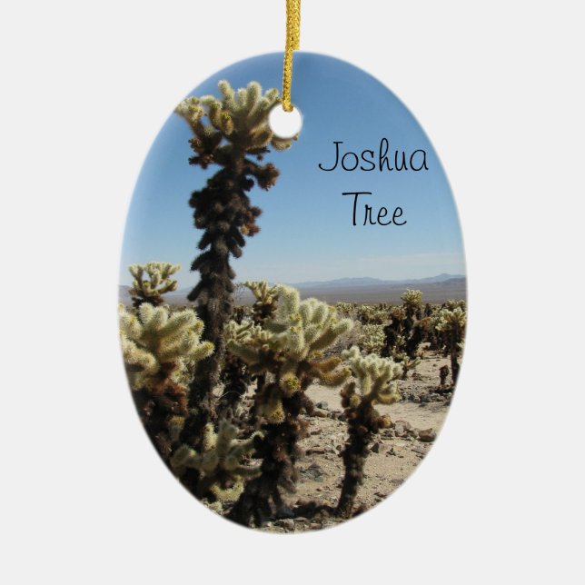 Cholla Garden -Joshua Tree Ceramic Ornament (Front)