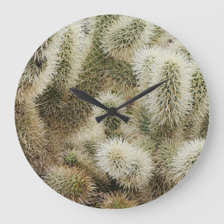 Cholla jumping Cactus Photo Large Clock