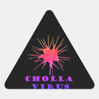 Cholla virus triangle sticker