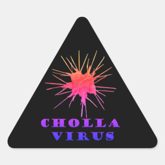 Cholla virus triangle sticker