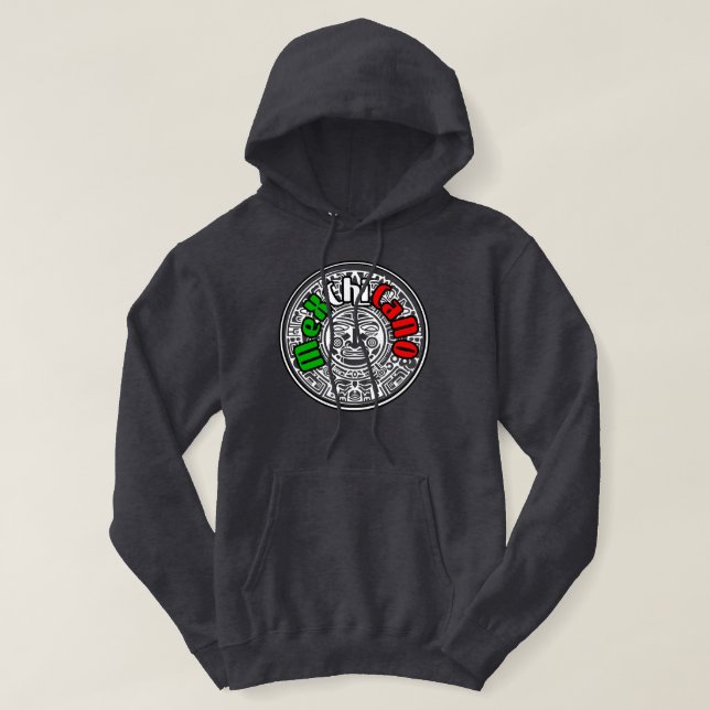 Cholo style Mex Chicano  Hoodie (Design Front)