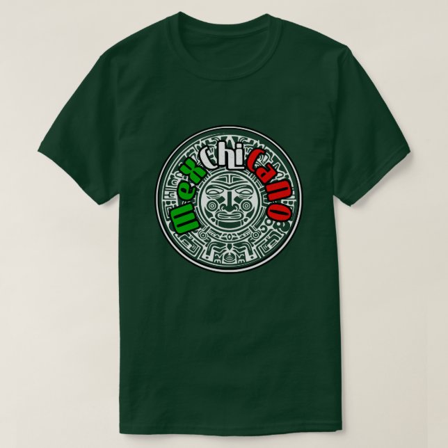 Cholo style Mex Chicano  T-Shirt (Design Front)