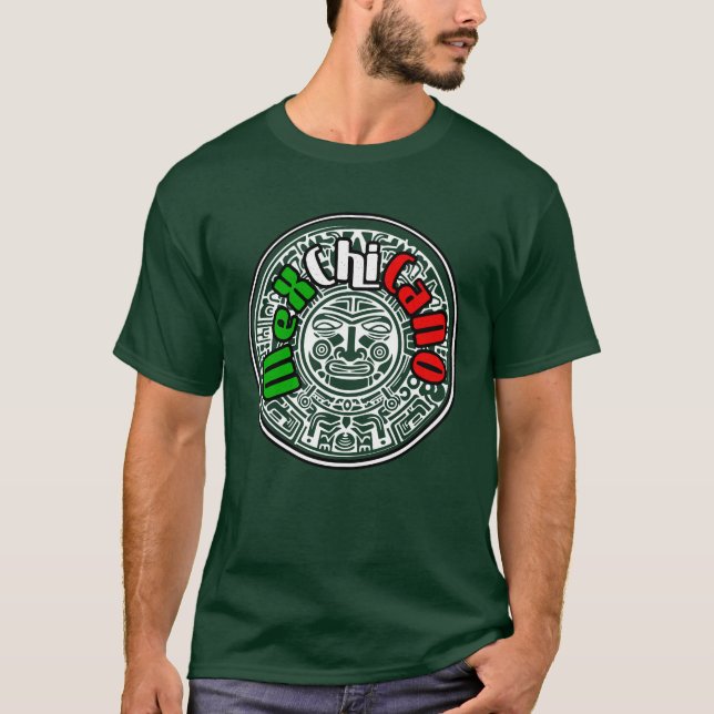 Cholo style Mex Chicano  T-Shirt (Front)