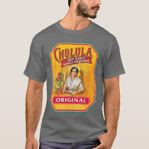 Cholula Hot Sauce Bottle Lable Casual Costume Food T-Shirt