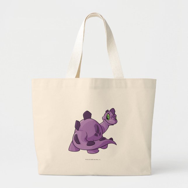 Chomby Purple Large Tote Bag (Front)
