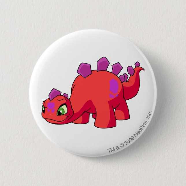 Chomby Red Pinback Button (Front)