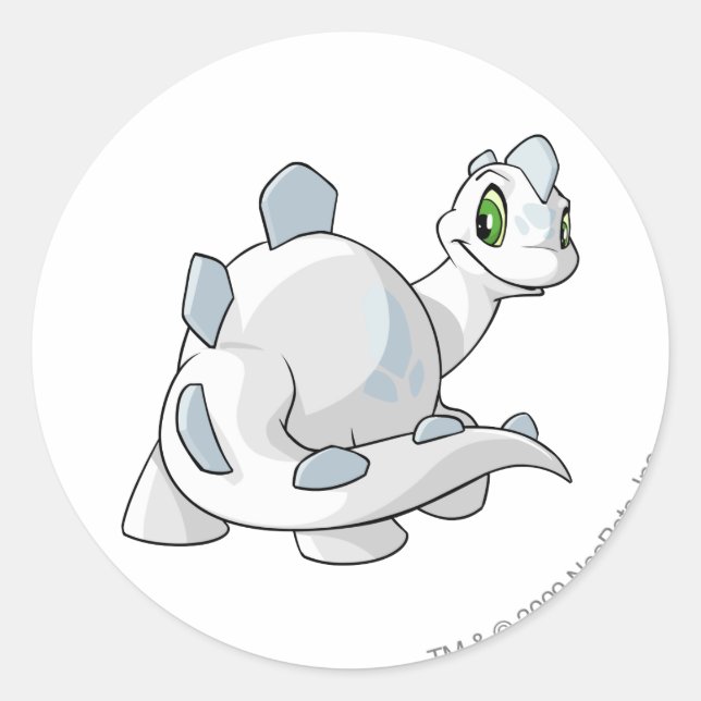 Chomby White Classic Round Sticker (Front)