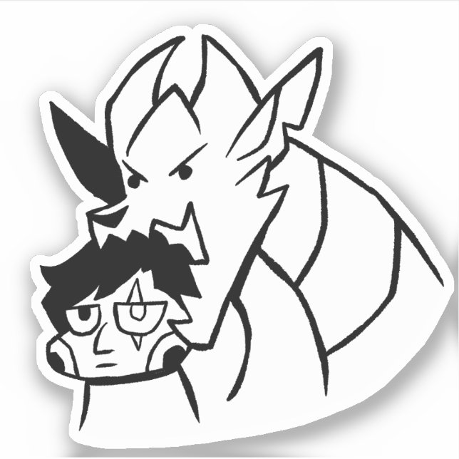 Chomp - Second Contact Vinyl Sticker (Front)