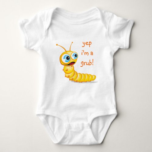 Chomp the Grub  Baby Bodysuit